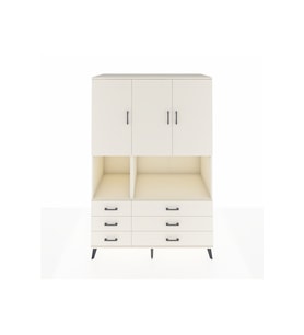 Kronos Dolap 6 Raflı 6 Çekmeceli 3 Kapaklı 132x59x195 Aytaşı-Aytaşı/Aytaşı