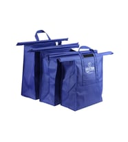 Trolley Bags Alışveriş Çantası-3'lü Set (Mavi)