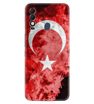 Spark 8T Kılıf Resimli Desenli Baskılı Silikon Şanlı Türk Bayrağı 1315