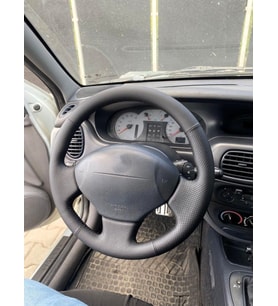 Megane 1 Uyumlu Araca Özel Dikmeli Direksiyon Kılıfı Soft Nokta Düz (Karışık)