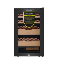 Quantoro QCC-8 Elektronik Nemlendirme & Soğutmalı Siyah Puro Dolabı - QTR-008