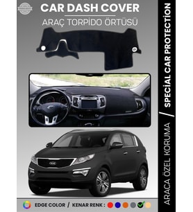 KİA SPORTAGE (2010-2016) Torpido Örtüsü Ön Panel Halı Torpido Koruma Tam Uyum Araca Özel Kaymaz
