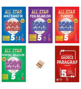 Newton 5. Sınıf 2027 Maarif All Star Matematik Fen Türkçe Sosyal ve Paragraf 5li Set Soru Bankası + Telefon Standı