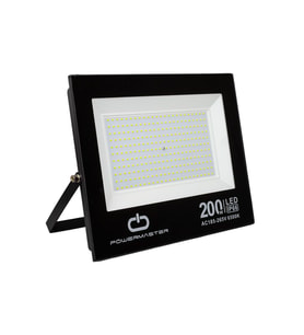 Powermaster Pm-22583 200 Watt 220 Volt Beyaz 6500K İp66 120 Derece Işık Açısı Slim Kasa ed Projektör Aydınlatma