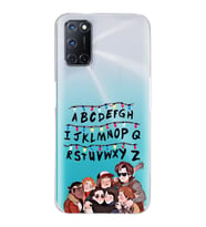 Oppo A52/A72/A92 Uyumlu Stranger Things Desenli Şeffaf Telefon Kılıfı