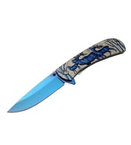 Geyikli Çakı Blue Çift Ürün Kodu: YST5950BL 20 CM