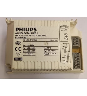 PHILIPS HF-S 1/2 18PL-T/C II SR 18W PLC ELEKTRONİK BALAST (Beyaz)
