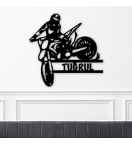 Kişiye Özel İsimli Motorcu  Temalı Tablo