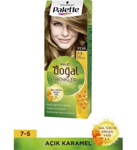 Palette Natural Doğal Renkler Saç Boyası 7-5 Açık Karamel