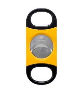 Cohiba Sarı Siyah Sehpalı Metal Giyotin Puro Makası Kesici - TR9679