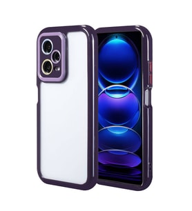 Skyarc Xiaomi Redmi Note 12 Pro 5G Kılıf Kamera Korumalı Renkli Kenar ve Çerçeve Tasarımlı Vitamin Kapak (Mor)