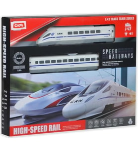 Hızlı Tren 16 Parça Yüksek Hızlı Tren 1:43 Işıklı Ve Sesli Raylı Serisi 1801B-13 (Renksiz)