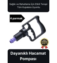 Kaliteli Dayanıklı Tüm Kupalara Uyumlu Islak Kuru Kullanım 4 Parmak Hacamat Çekme Vakum Pompası