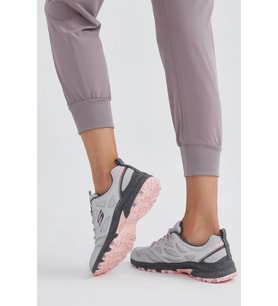 Skechers Hillcrest Leather Memory Foam Outdoor Sneaker Hafızalı Taban Hakiki Deri Kadın Outdoor Ayakkabı Gri