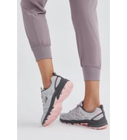 Skechers Hillcrest Leather Memory Foam Outdoor Sneaker Hafızalı Taban Hakiki Deri Kadın Outdoor Ayakkabı Gri