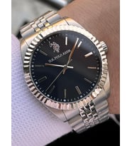 U.S.Polo Assn Çelik Kasa Ve Kordon 2 Yıl Garantili 5 Atm Suya Dayanıklı Erkek Kol Saati E.USP1111-05 (Siyah)
