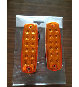 24 VOLT LEDLİ MARKER TİPİ 12 LEDLİ ÇAKAR SARI LAMBA 2 ADET