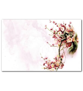 Cakatablo Sakura Çiçeği Yaşam MDF Tablo