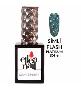 ELLEA NAİL SALON BOY 15 ML UV LED SİMLİ KALICI OJE PLATİNİUM FLASH SCALE 6