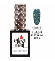 ELLEA NAİL SALON BOY 15 ML UV LED SİMLİ KALICI OJE PLATİNİUM FLASH SCALE 6