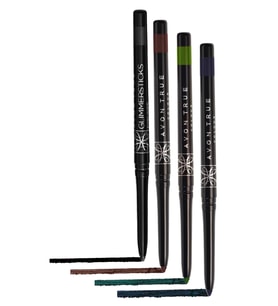 Avon Glimmersticks Blackest Black, Cosmic Brown, Emerald ve Starry Night Blue Göz Kalemi Paketi (Çok Renkli)