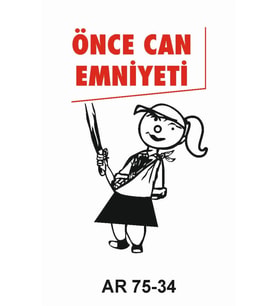 İŞ GÜVENLİĞİ UYARI LEVHASI 1 ADET PVC 21 X 29CM