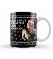 Die Hard Ho Ho Ho Machine Gun Christmas Kint Kupa Bardak Porselen
