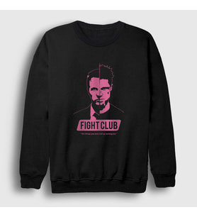 Presmono Unisex Siyah Own Film Dövüş Kulübü Fight Club Sweatshirt 244488tt