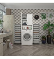 Kenzlife çamaşır makinesi dolabı sinemsepetduble byz 09 lu banyo arkalıksız kurutma bulaşık (Karışık)