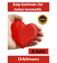 Özel Üretim Yeni Seri Kalp Şeklinde Jel Isıtıcı Pratik El Isıtıcısı Isınmatik Cep Sobası 4'lü Set