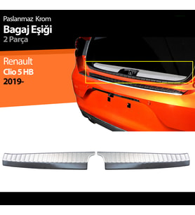 Renault Clio 5 Bagaj İç Eşiği Kromu Nikelajı 2019 Sonrası