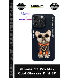 iPhone 13 Pro Max Cool Glasses Kılıf 3D Dikkat Çekici Gözlük Detaylı Sokak Stili