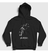 Presmono Unisex Siyah Icon Guns N' Roses Slash Kapüşonlu Sweatshirt 40030tt