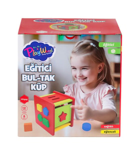 ONY-411 Ahşap Eğitici Bultak Küp -Onyıl Oyuncak