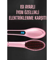Fön Tarağı Saç Düzleştirici Sıkı Dişli Isı Ayarlı Elektriklenme Karşıtı