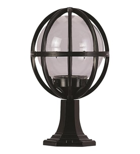 AVONNI BSU-68080-BSY-M1-KOP Siyah Boyalı Dış Mekan Aydınlatma E27 Aluminyum Akrilik Cam 25cm