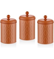 Prizma Çay Şeker Kahve Kavanozu Terracota 1 Lt