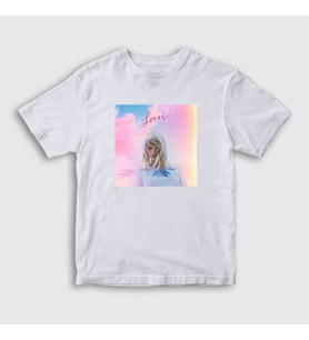 Presmono Unisex Çocuk Beyaz Lover V2 Taylor Swift T-Shirt 311989tt