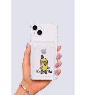 iPhone 15 Kartlıklı Boş Yapma Desenli Kılıf - GLST3387-3704