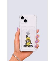 iPhone 15 Kartlıklı Boş Yapma Desenli Kılıf - GLST3387-3704