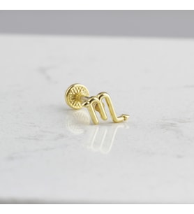 Glorria Altın Akrep Burcu Tragus Piercing
