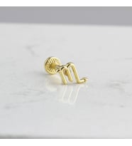 Glorria Altın Akrep Burcu Tragus Piercing