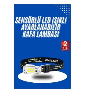 Mey İthalat® Kafa Lambası, Su Geçirmez Kafa Feneri 3 Mod Aydınlatma