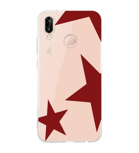 Huawei P20 Lite Uyumlu Baskılı Yumuşak Silikon Şeffaf Telefon Kılıfı