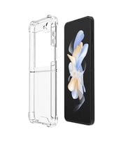 Coverzone Galaxy Z Flip 5 ile uyumlu K?l?f Z-Nitro Anti Shock Silikon Kapak Kamera Korumal? Anti?ok Airbag K�?e Korumal? Silikon ?effaf K?l?f
