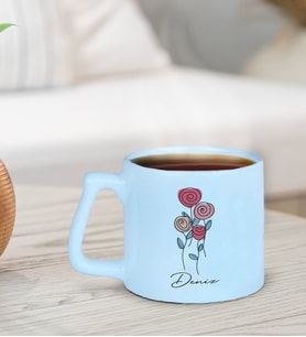 BK Gift Kişiye Özel İsimli Pastel Mavi Middle Kupa Bardak-22, Arkadaşa Hediye, Ev Hediyesi, Doğum Günü Hediyesi, Ofis Hediyesi