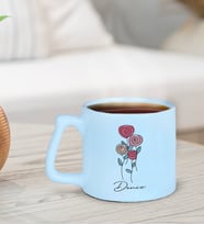 BK Gift Kişiye Özel İsimli Pastel Mavi Middle Kupa Bardak-22, Arkadaşa Hediye, Ev Hediyesi, Doğum Günü Hediyesi, Ofis Hediyesi