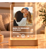 Çiftlere Özel Fotoğraflı Spotify Gece Lambası