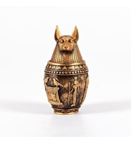 Polyester Antik Mısır Tanrısı Anubis Biblo Kapaklı Kutu (Karışık)