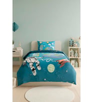 Little Astronot %100 Pamuklu Junior Tek Kişilik Nevresim Takımı